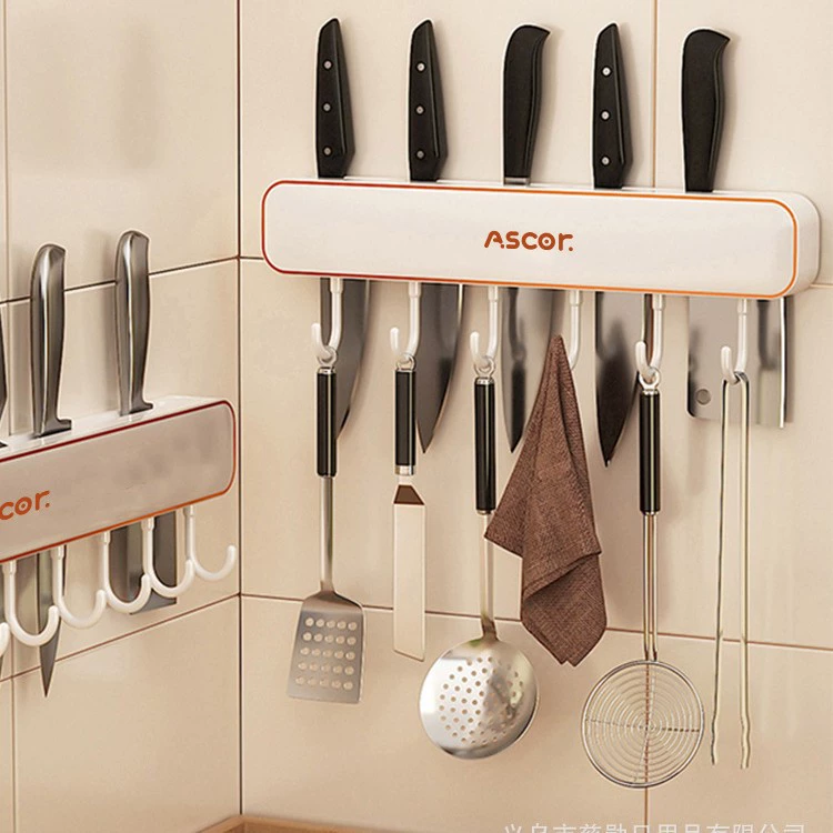 Стойка для ножей Полка для хранения кухонный бытовой интегрированный нож для хранения кухонных ножей Непробивая Настенный многофункциональный крючок