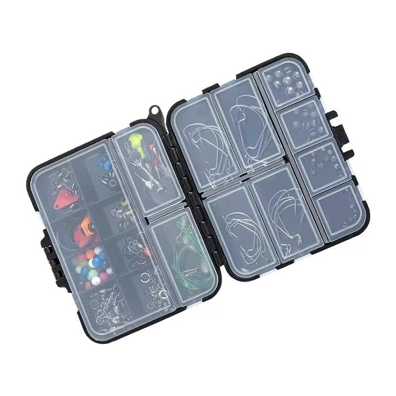 クロスボーダー 246 ピース ルアー アクセサリー セット 釣具 アクセサリー ボックス クロスボーダー 釣り用品 石釣り 海釣り コンビネーション セット|undefined