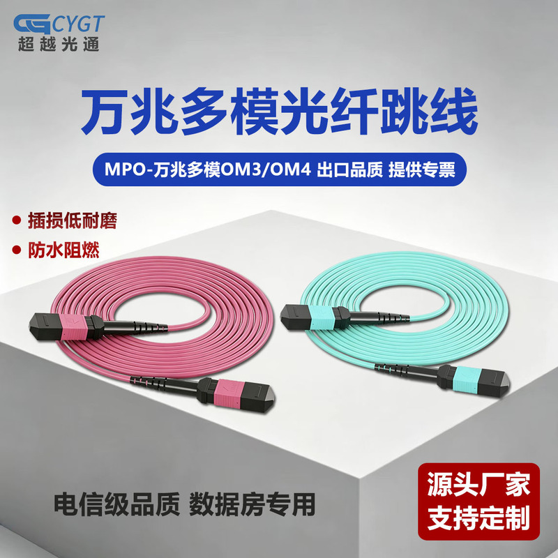 Mpo/Mtp Fiber Optic Patch Cords 8-Core 12-Core 16-Core 24-Core Om3/Om4 40G200G400G Mpo Patch Cords Mpo/Mtp Fiber Optic Patch Cords 8-Core 12-Core 16-Core 24-Core Om3/Om4 40G200G400G Mpo Patch Cords