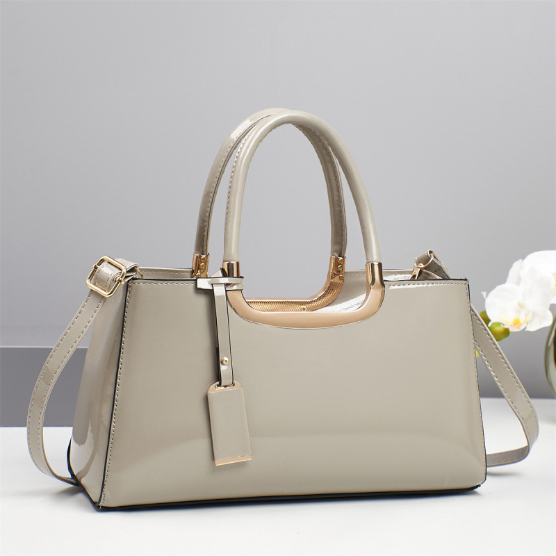 Bolso de mujer de comercio exterior transfronterizo nuevo cuero laqueado de laca