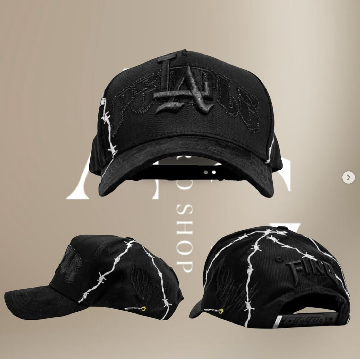 Nuevo Meike Duo Dandy bordado ajustable gorra de boca de pato borde curvo gorra de béisbol con diamantes barba tío