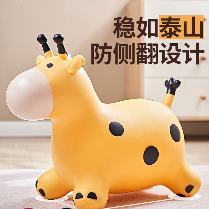 Children's Toys Elastic Thickened Toys Inflatable Pony Children's Toys Silent Jumping Horse Riding Rubber Unicorn