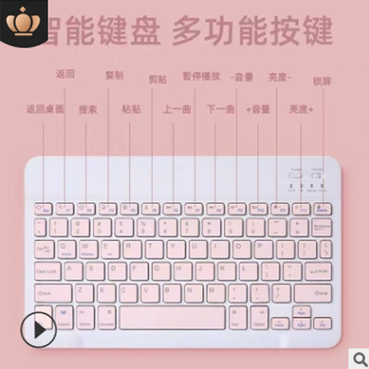 Apple, совместимая клавиатура для планшета, тонкий мобильный телефон, мышь, комплект, Bluetooth, Android