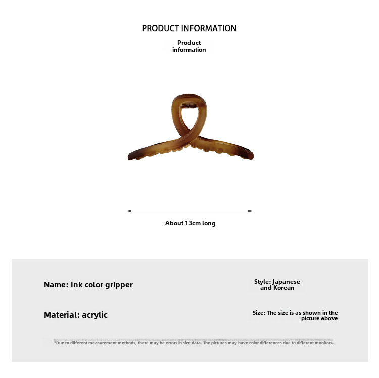 Grande molletta per capelli opaca accessorio elegante per acconciature_voghion.com