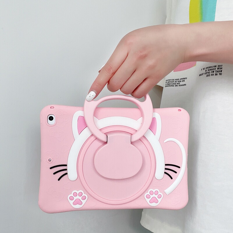 New Cartoon tablet case for Huawei M6 children honor V7 silicone 360-degree rotating tablet case