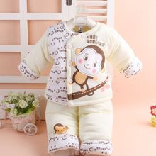 嬰兒衣服冬冬季加厚棉衣套裝3-6個月新生兒棉襖0-1歲冬裝保暖棉