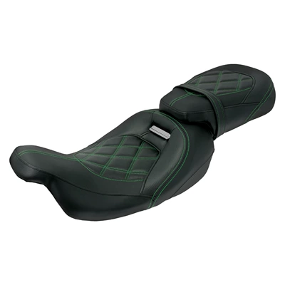 Front and Rear Seat Cushions Split – Motorcycle cushion - green