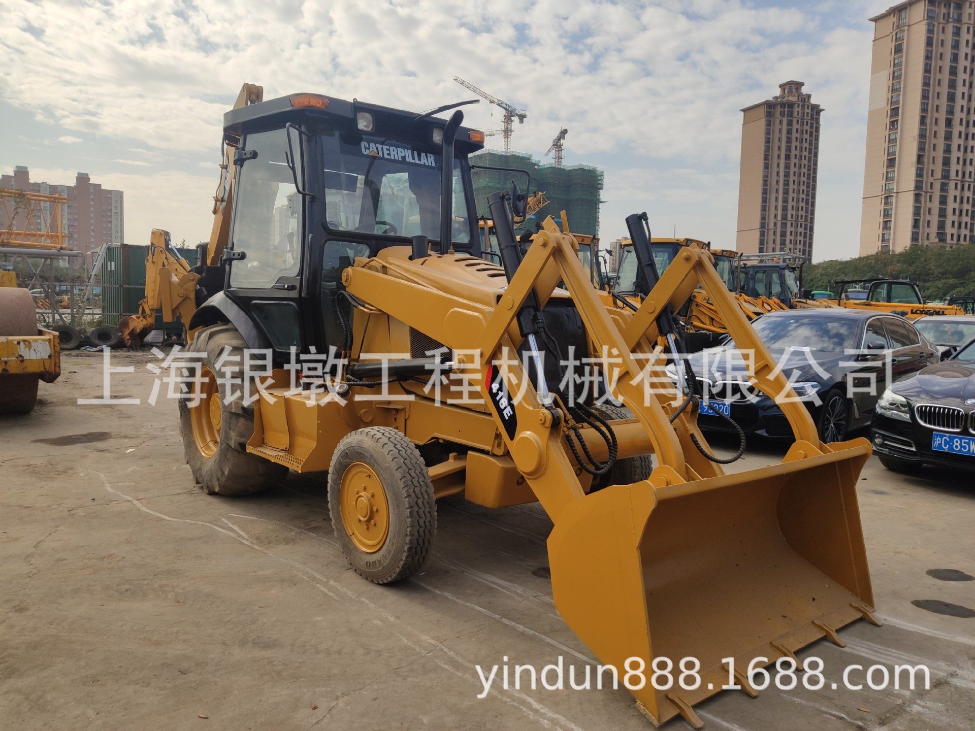 二手卡特两头忙416F挖掘装载机出售现货 反铲