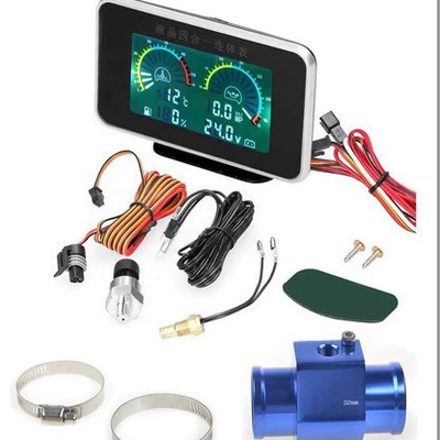 Cross-border LCD four-in-one combined gauge: automobile instrument