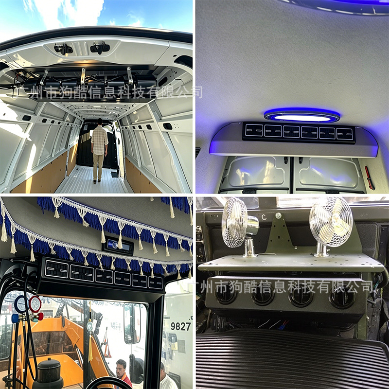 In-Stock 404 Car Electric Air Conditioning Evaporator Vent 12V Cooling and Heating for Left-Hand Drive Vehicles, Business Cars, Campers, Heavy-Duty Trucks