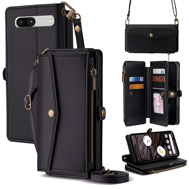 Suitable for Google 11A Stand Card Holder Phone Case Pixel 8 Crossbody 7A Anti-Drop 11Pro Phone Protective Case Suitable for Google 11A Stand Card Holder Phone Case Pixel 8 Crossbody 7A Anti-Drop 11Pro Phone Protective Case
