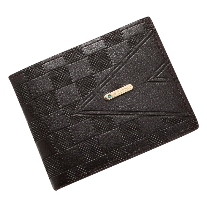 Factory Direct Sales 2022 New Men's Wallet Short Business Wallet Youth Horizontal Style Accessible Luxury Multiple Card Slots