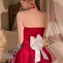 戈梦圣诞节战袍跨新年红色套装兔女郎cosplay服装性感制服女装纯n