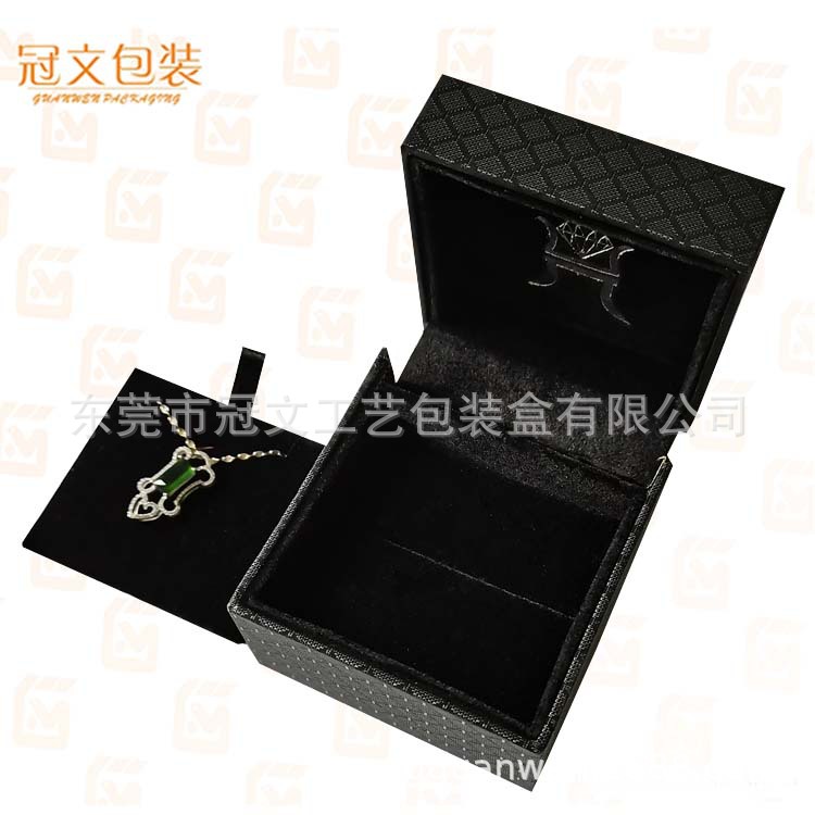 东莞厂家供应黑色戒指盒项链盒首饰盒礼品包装饰品盒定制生产