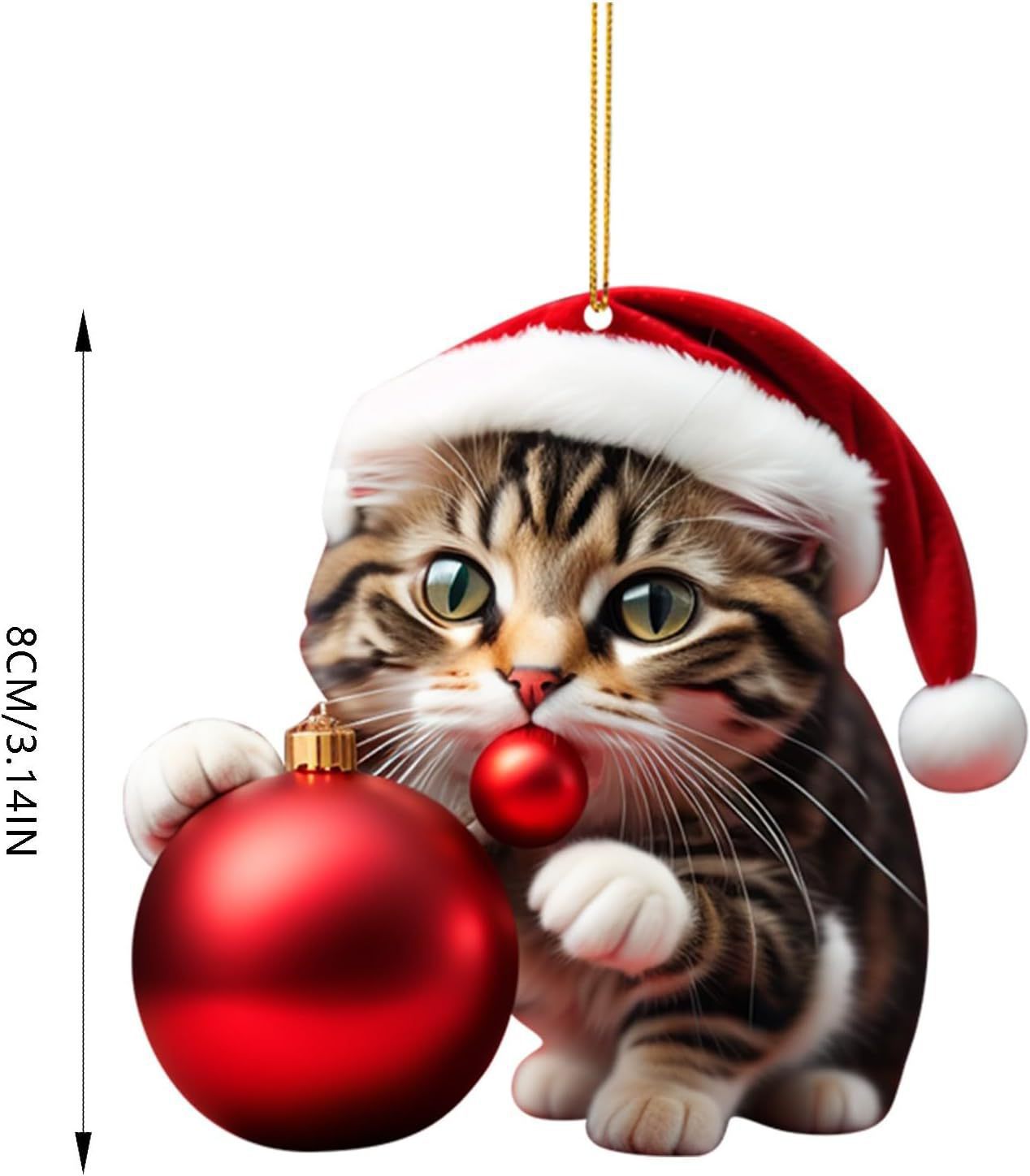 Transfronterizo nuevo creativo de Navidad Gatito Coche colgante mochila colgante de Navidad decoración del hogar regalo