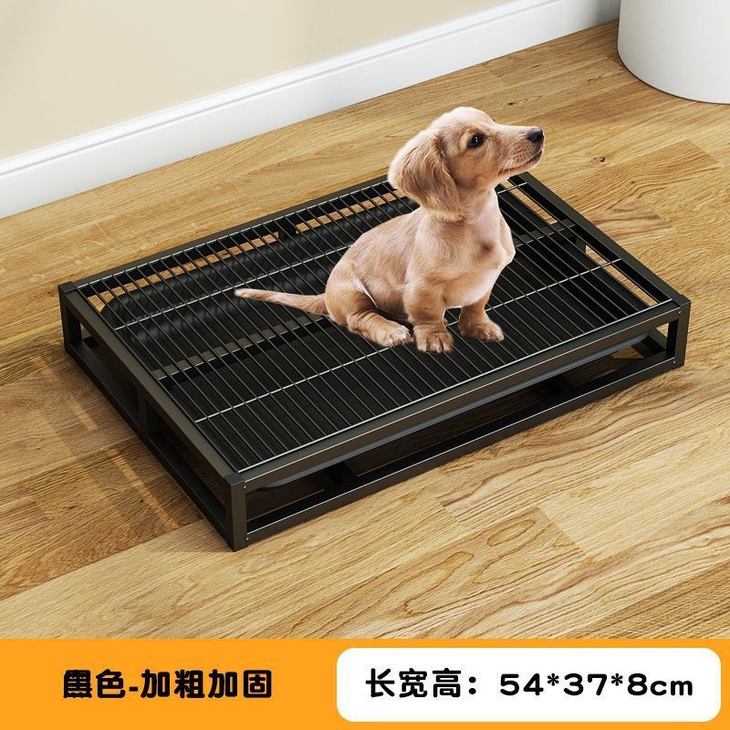 狗狗厕所超大号尿盆大狗专用防踩屎抽屉式中大型犬不锈钢拉尿便盆|undefined