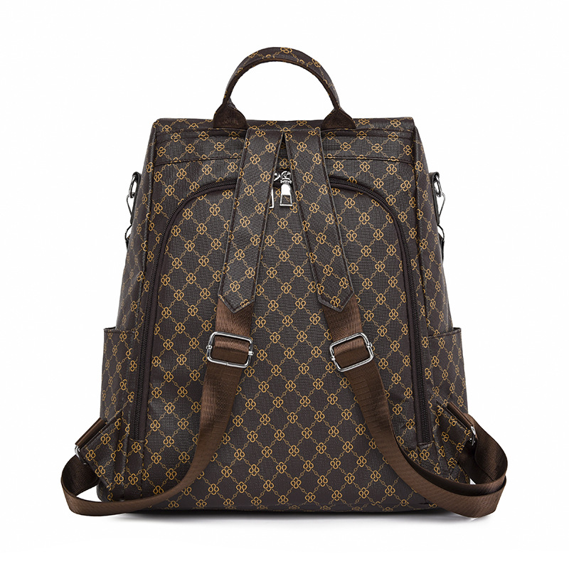 Comercio exterior al por mayor 2024 nueva mochila antirrobo para mujer moda europea y americana al aire libre multiusos mochila escolar marea