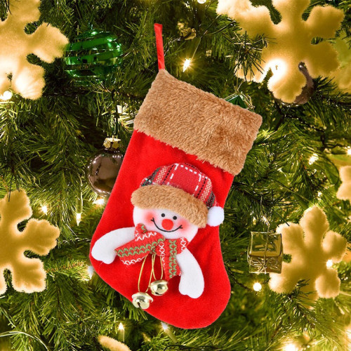 Christmas socks candy bags gift bags handbags Christmas decorative socks Christmas tree pendants children's supplies gifts