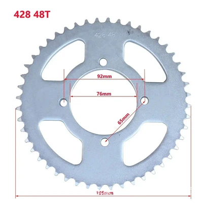 Motorcycle Atv Transmission Modification: Diferensial dişli dəstləri - 428-48t