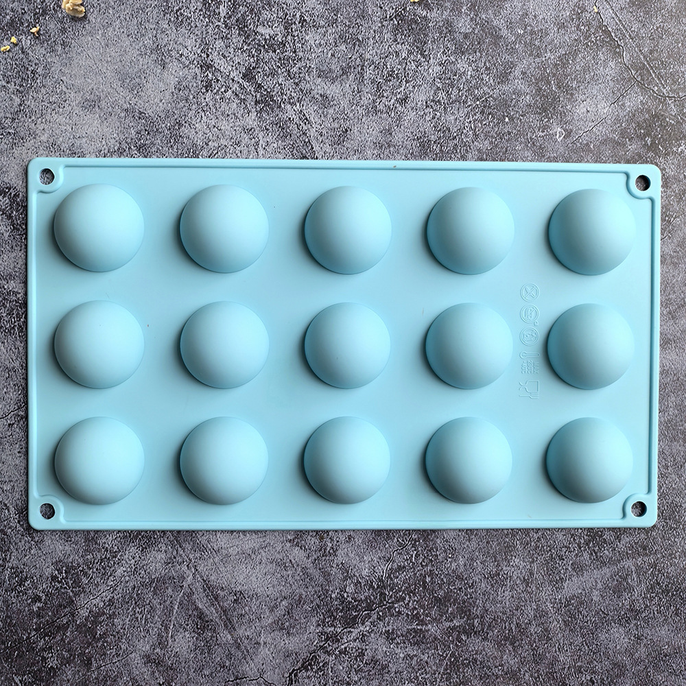 24 pequeñas semicirculares 437 molde de silicona para pastel de chocolate molde de pan herramientas de panadería de jalea