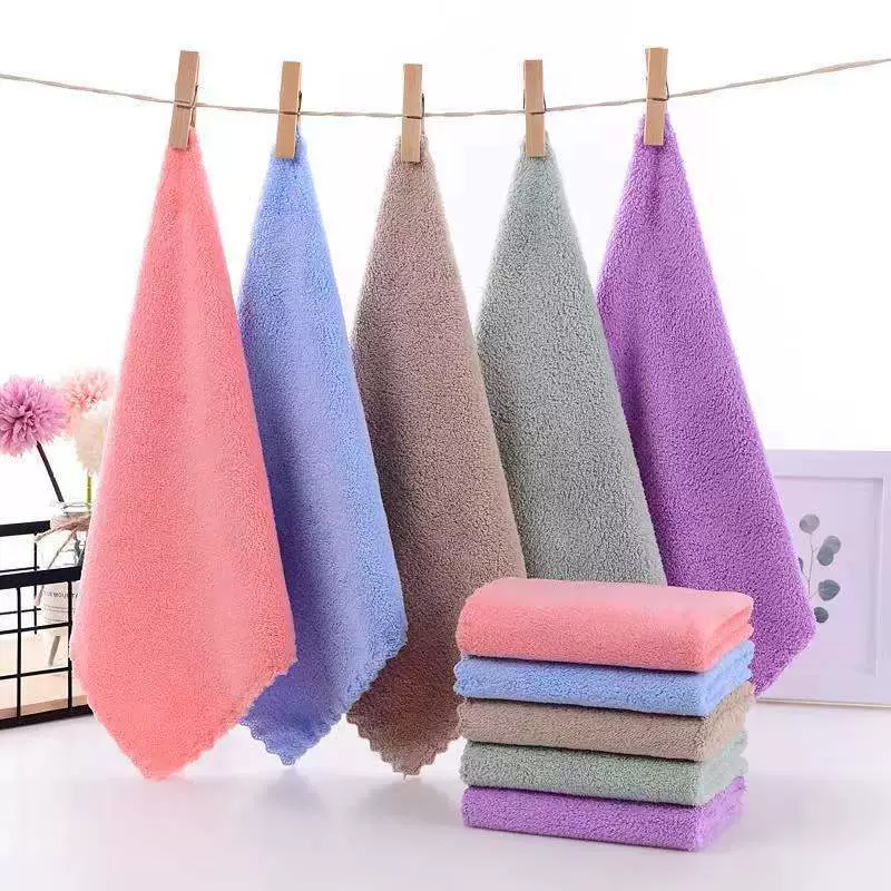 Coral scarf for kindergarten for face washing, children's quick dry towel, water absorbent, Birthday gift