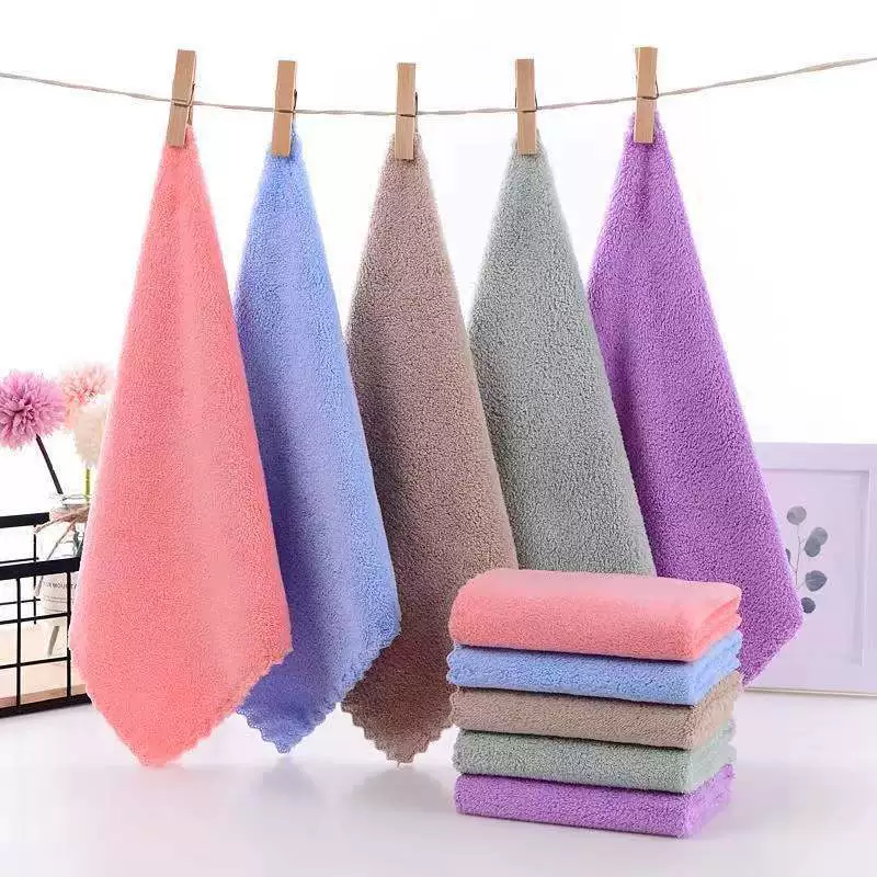 Coral scarf for kindergarten for face washing, children's quick dry towel, water absorbent, Birthday gift