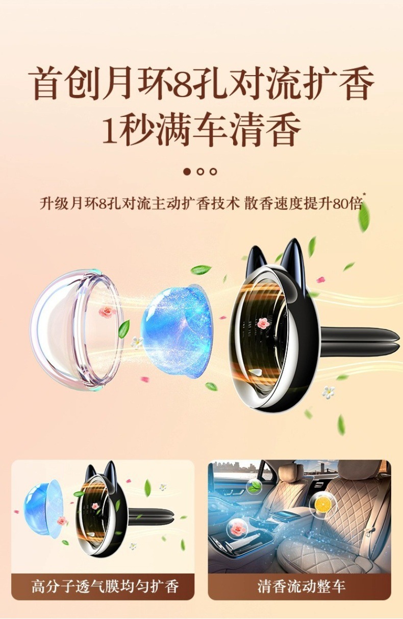 Car Aromatherapy Cat Planet Air Outlet Special Perfume Deodorizing Creative Air Ornament Fragrance Car Fragrance