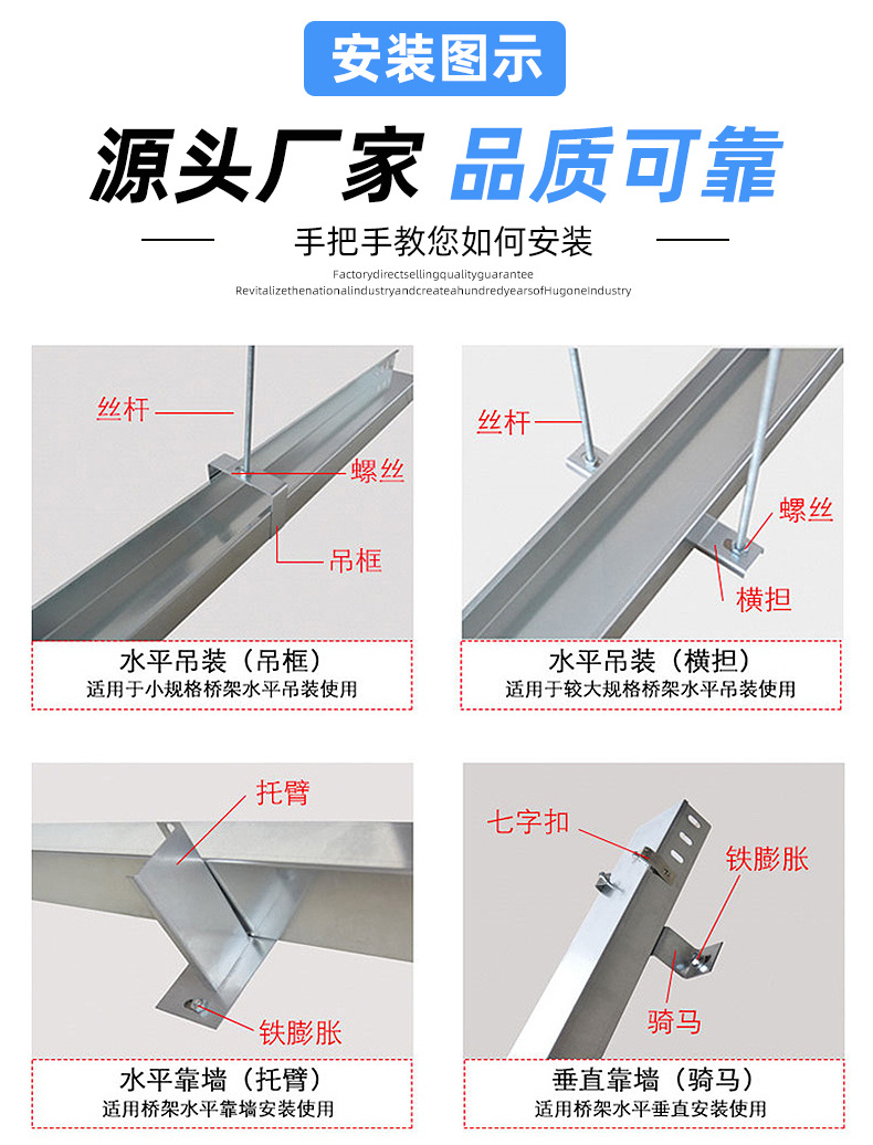 镀锌电缆桥架 批发100 100桥架防火喷塑穿线金属镀锌布线槽桥架-阿里巴巴