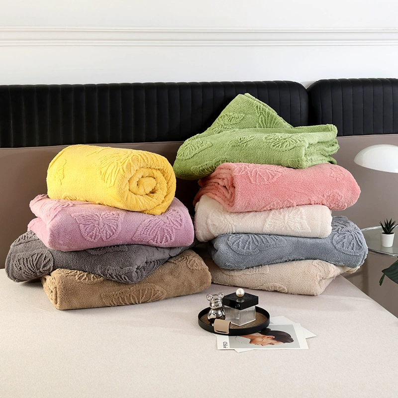 Трансграничная оптовая продажа Башня Фурхат сплошной цвет жаккард многофункциональное одеяло Farlei плюшевое одеяло молоко бархатное теплое одеяло для отдыха