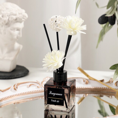 50ml square bottle fireless aromatherapy essential oil set air freshener room perfume toilet deodorizing room perfume