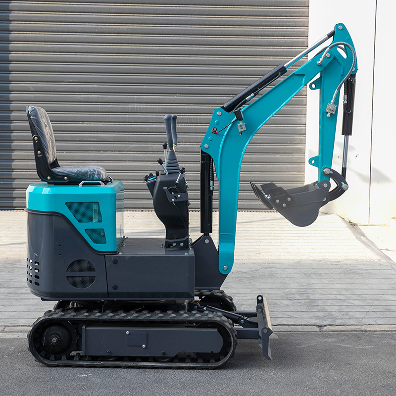 Miniexcavadora de 1 tonelada para uso doméstico, para excavación de tierra y zanjas, cargadora de ingeniería, miniexcavadora trituradora, microexcavadora.