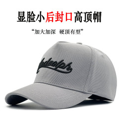 可反戴不露头适合光头大头围棒球帽美式潮牌弹性后封口鸭舌帽男士