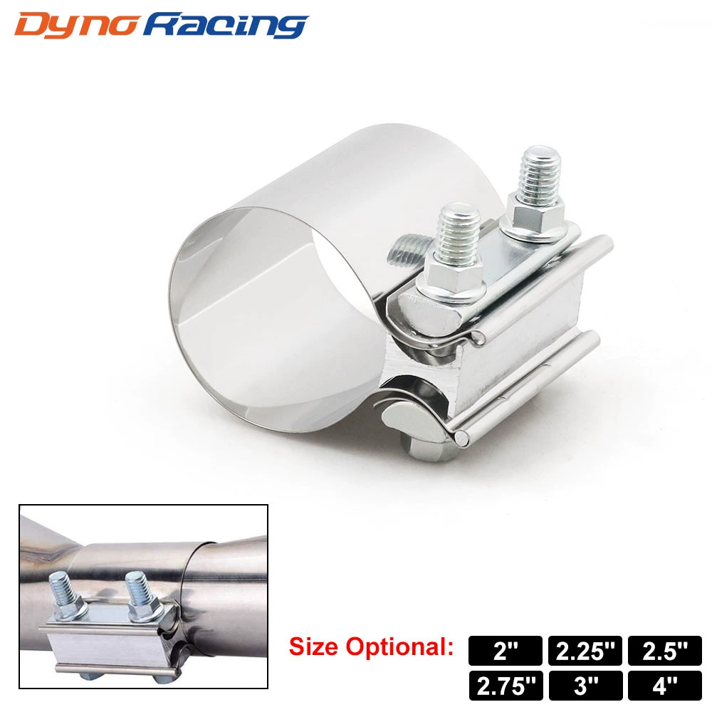Автомобильные модифицированные выхлопные трубы с диаметром зажима глушитель стыкового зажима заднего горла 2.25/2.5/3/4 дюйма