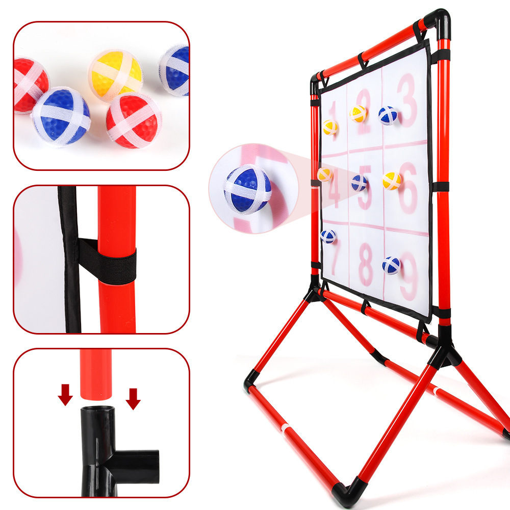 Juegos de exportación transfronterizos 2 en 1 juego de lanzamiento de bolas pegajosas juguetes deportivos al aire libre indoor