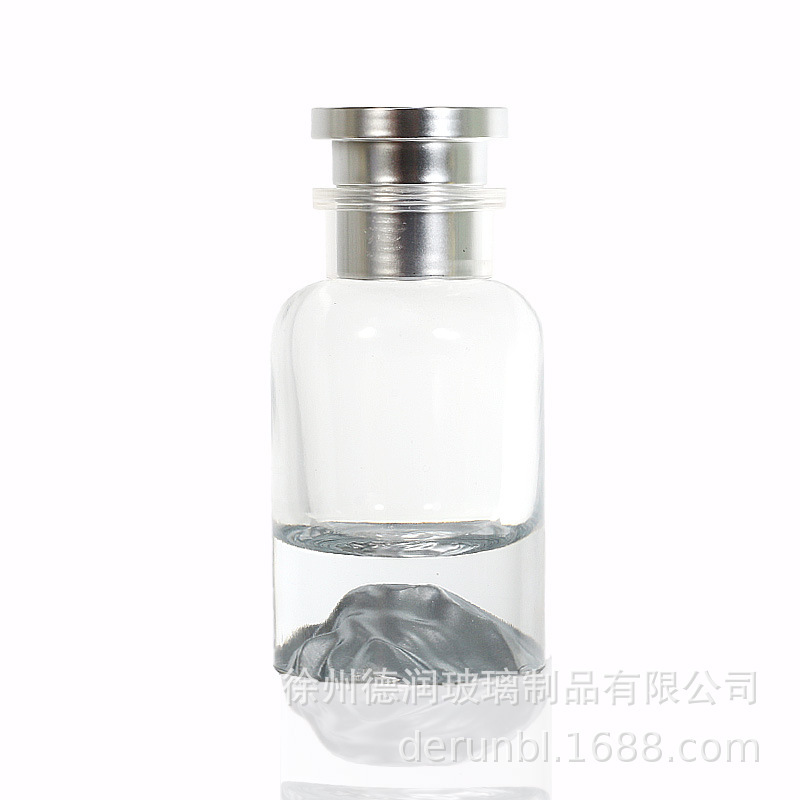 スポット円筒形火山底ボールキャップ 30ml 50ml 100ml ポータブルガラス香水ボトル|undefined