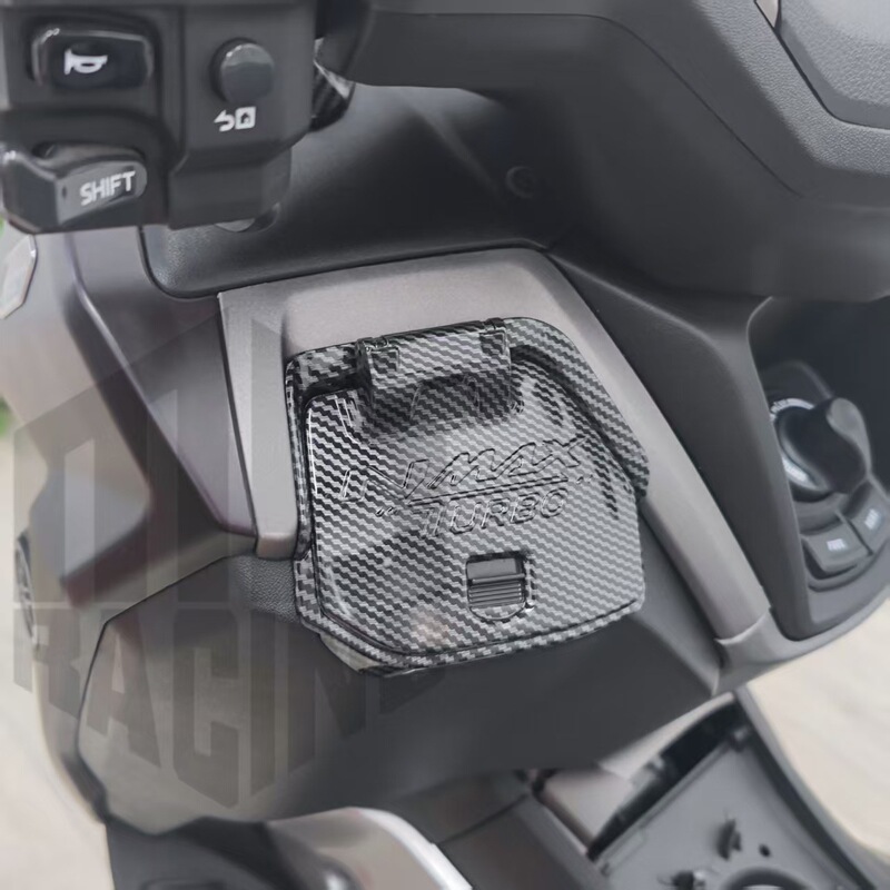 摩托车配件适用YAMAHA NMAX TUROB V3改装储物盒工具箱防尘装饰盖|undefined