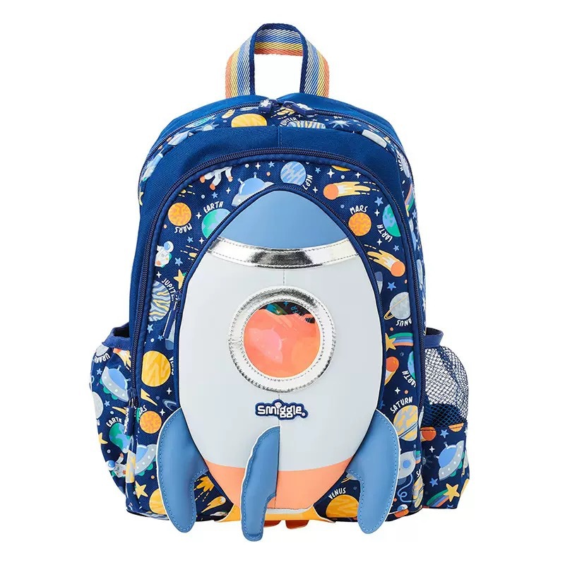 Australia Smiggle caricatura mochila de tamaño medio jardín de infantes mochila de hombro 3D con sombrero de caricatura