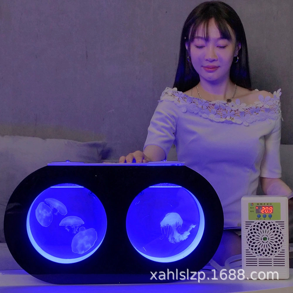 Двойное уплотнительное кольцо профессиональный аквариум для медуз Настольный аквариум живой море Луна Красная Луна аквариум для медуз Творческий смотровой аквариум