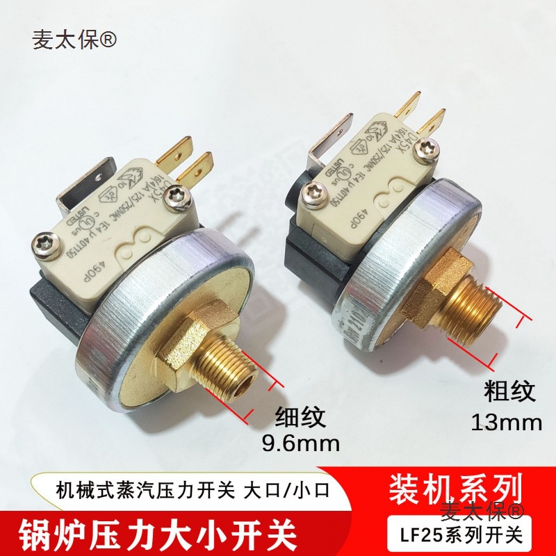 锅炉压控小锅炉电加热蒸汽发生器熨斗配件 可调压力控制麦太保