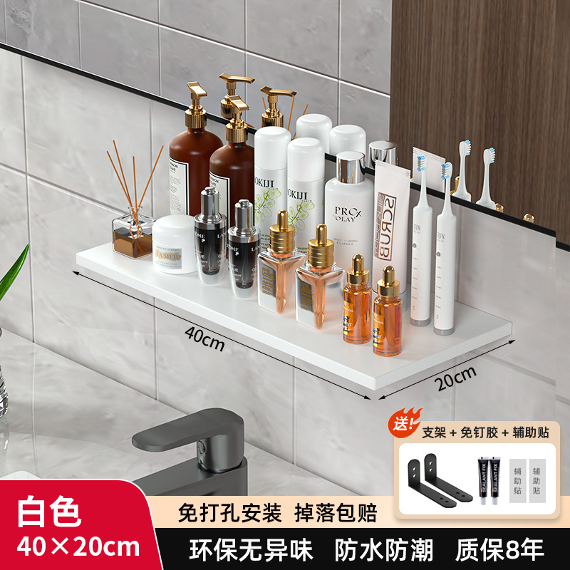 Espejo frontal almacenamiento rack nogal baño cocina almacenamiento rack madera maciza partición pared colgante rack