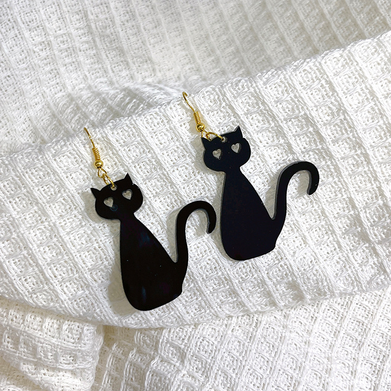 15g Weight 1 Pair Streetwear Halloween Pattern Arylic Drop Earrings