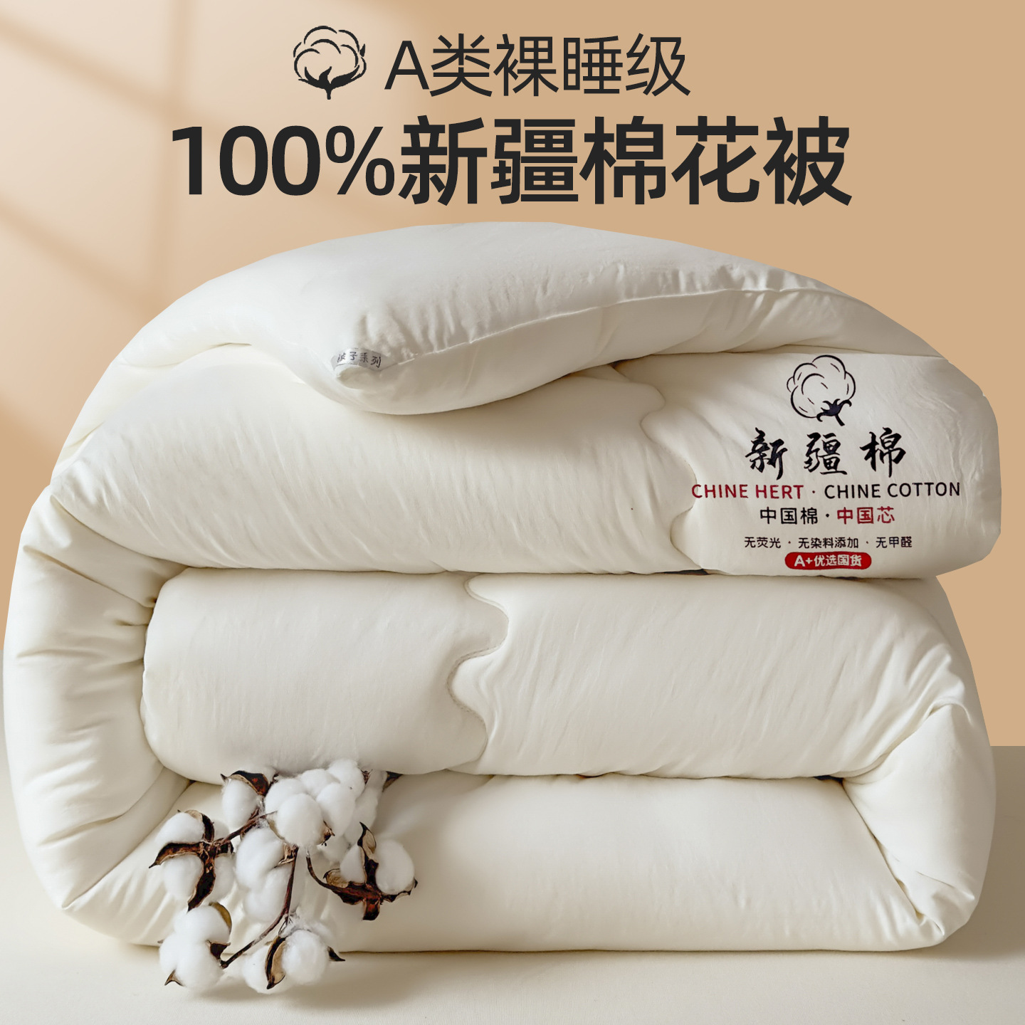 Class a Xinjiang Cotton Quilt Maternal and Infant Grade Thickeneded Warm Winter Quilt Double Spring & Fall Quilt Core Student Dormitory Quilt