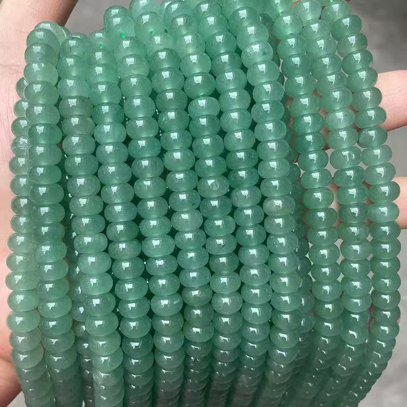 东陵玉散珠批发DIY珠子无优化绿色玉石手串珠子品种齐全东陵桶珠