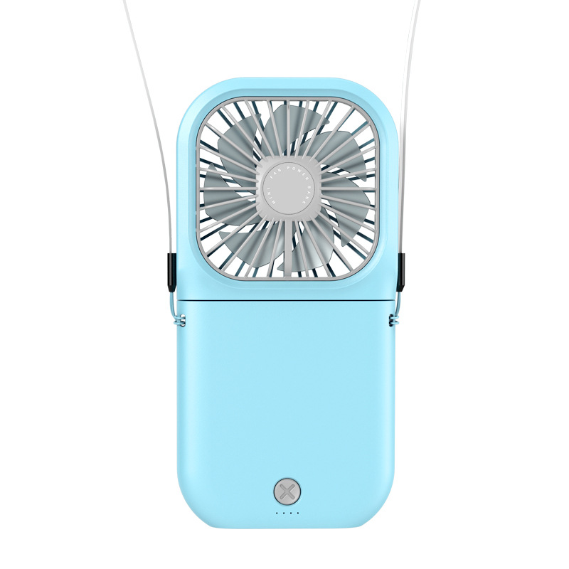 Mini ventilador plegable transfronterizo USB de escritorio silencioso ventilador eléctrico portátil de cuello cargador