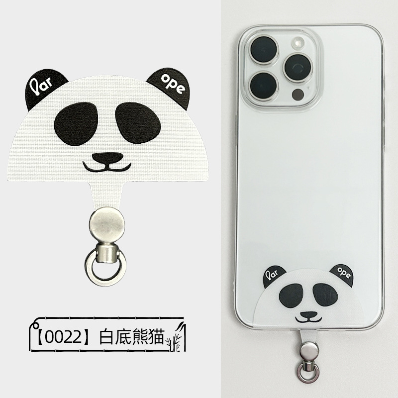 携帯電話ストラップガスケット漫画 360 度回転ナイロンストラップ落下防止防水ベアクロスボディストラップクリップ|undefined