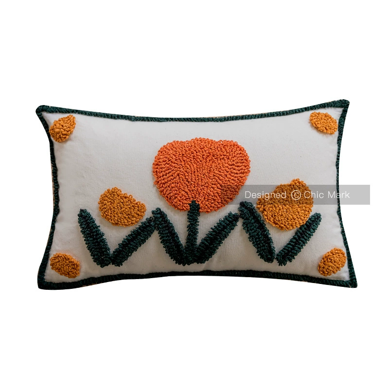  Nordic living room sofa cushion cotton cotton canvas flowing pillow pillow pillow pillow pillow red plants rely on pillow case