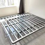 简约钢架铁艺悬浮无异床架床头网红民宿双人酒店公寓加厚加密