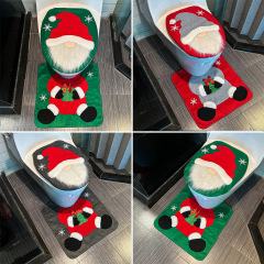 クロスボーダー新しいクリスマス顔のない老人トイレカバーホームホテルクリスマストイレカバークリスマストイレ装飾