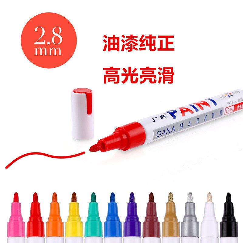 Color pen wholesale Paint Pen 110 white marking pen Color match paint pen DIY Tyre Pen Oily Fade Independent