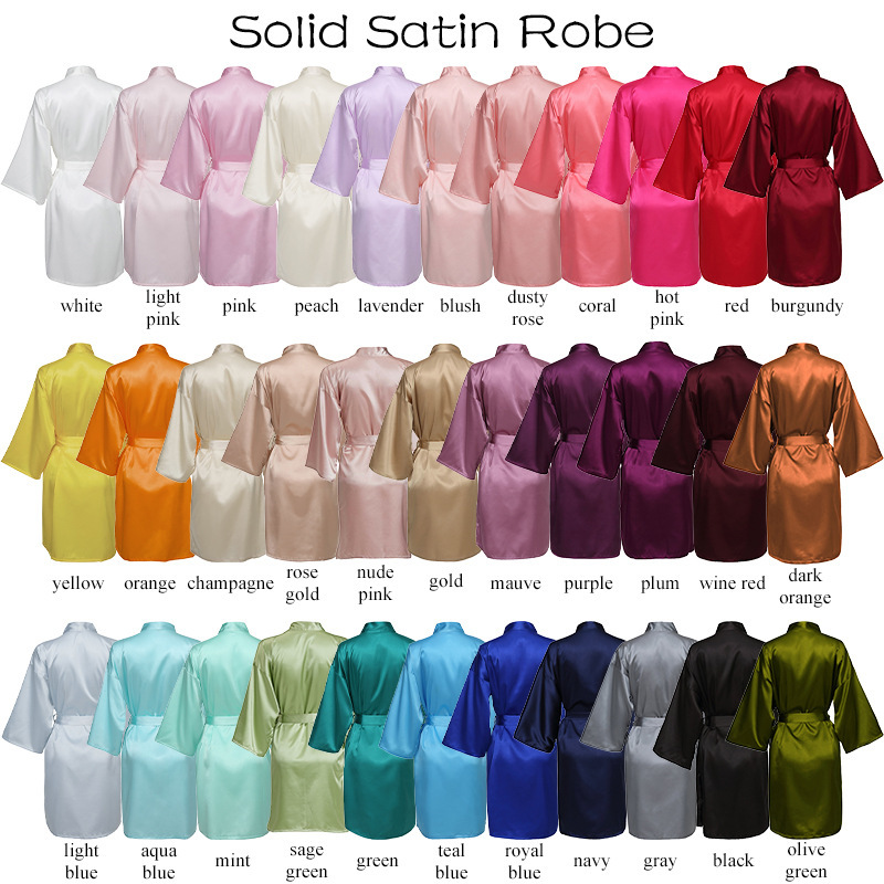 36 Color Spot Women's Nightgown Home Clothes Nightgown Bridal Morning Gown Sade Imitation Silk Stretch Nightgown Silk Short Gown